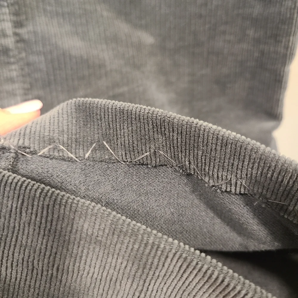 AG Adriano Goldschmied Everett Slim Straight Charcoal Corduroy Pants